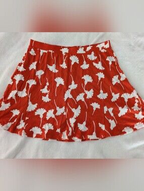 🛍️3/$15--🆕 NWOT Diane von Furstenberg for Target ginkgo-print skort